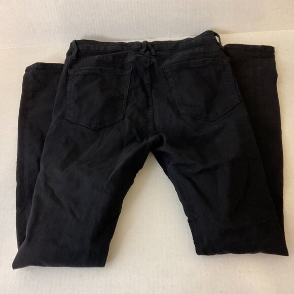 Good American Good Legs Jeans 8/29 Black Distressed Destroyed - Picture 7 of 10